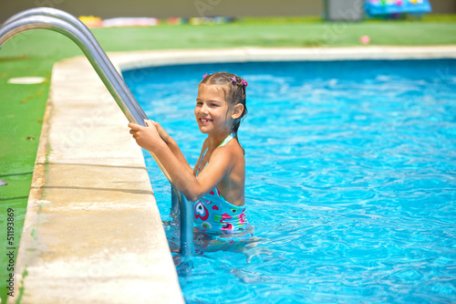 Photo: girl in the pool girl in the pool