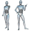 Robot android male