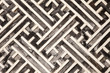 Korean Geometric Pattern In Wood