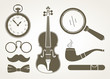 Retro detective accessories