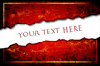 Vintage Label II - Roter Hintergrund