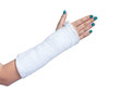 close up of a broken arm