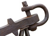 Old and abandoned anchor