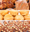 collage of pastry