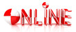 On-line 3d text