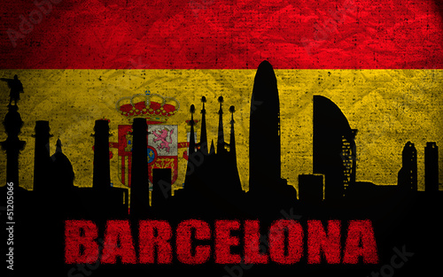 Illustration: View of Barcelona View of Barcelona