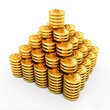 Gold dollar coins