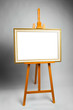 easel with painting frame