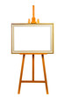 easel with painting frame