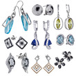 Photo: Earrings with zircon and expensive big gemstones Earrings with zircon and expensive big gemstones