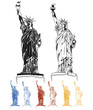 8 Statues of Liberty in the Set