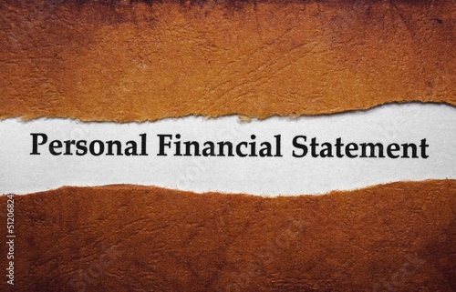 Photo: Personal financial statement Personal financial statement