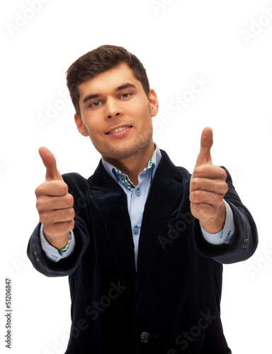 Photo: Thumbs up man Thumbs up man