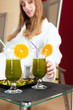 Photo: Wellness - Chlorophyll-Shake on a table Wellness - Chlorophyll-Shake on a table