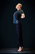 standing on tiptoes