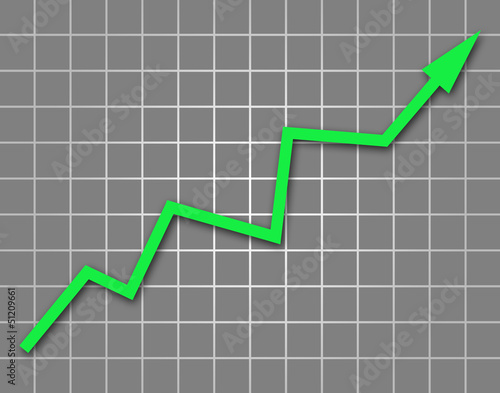 Illustration: Arrow graph going up Arrow graph going up