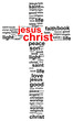 Jesus Christ Word Cloud Concept