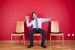 Photo: businessman trowing paper planes businessman trowing paper planes