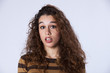 Surprised teenager