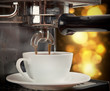 coffee machine preparing cup of coffee