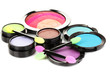 Bright Eye Shadows And Sponge ...