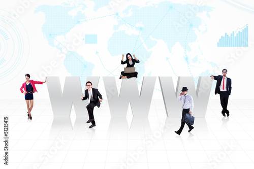Photo: Business Internet people Business Internet people