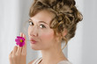 beauty woman closeup portrait