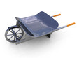 metal wheelbarrow