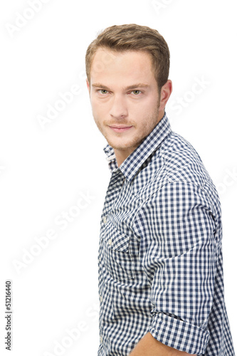 Photo: Portrait eines gut aussehenden Mannes - isoliert Portrait eines gut aussehenden Mannes - isoliert