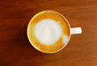 Cappuccino or latte coffee