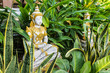 Sitting deva statue