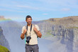 Photo: View of woman photographer. Iceland View of woman photographer. Iceland
