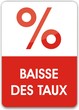 bouton baisse des taux