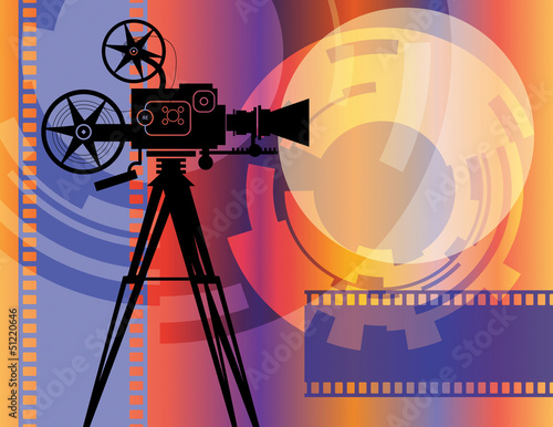 Vector: Abstract cinema background, vector illustration Abstract cinema background, vector illustration