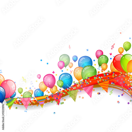 Vector: Vector Background with Colorful Balloons Vector Background with Colorful Balloons
