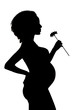 Foto: Pregnant silhouet Pregnant silhouet