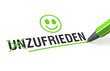 Zufrieden statt Unzufrieden