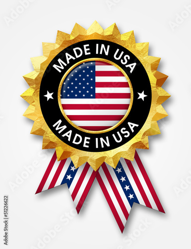 Illustration: made in usa badge made in usa badge