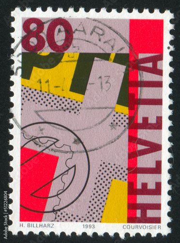 Photo: First Swiss postage stamps First Swiss postage stamps