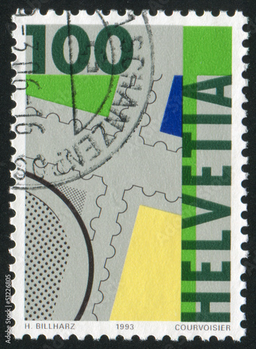 Photo: First Swiss postage stamps First Swiss postage stamps