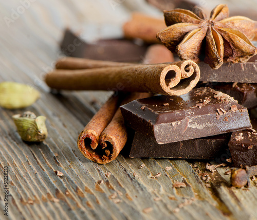 Photo: Broken chocolate bar Broken chocolate bar