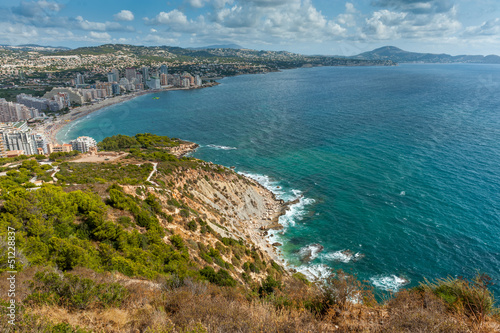 Photo: Mediterranean coast, high view Mediterranean coast, high view