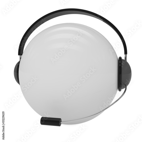 Illustration: Customer Service - Cartoon Head Customer Service - Cartoon Head