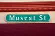 Muscat Street road sign, Singapore