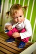 brushing teeth