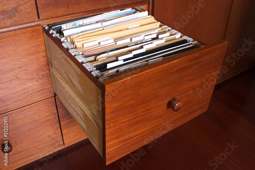 Photo: Wooden file cabinet Wooden file cabinet