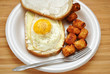 Fried Egg Sandwich with Tator Tots