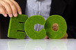 Foto: eco alphabet, green concept eco alphabet, green concept
