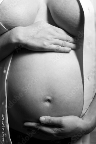 Photo: Pregnant tummy of a loving expectant mother Pregnant tummy of a loving expectant mother