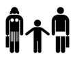 Divorcing couple with kid